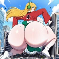 1futa ai_generated ass ass_jiggle ass_shake ass_wobble assquake big_ass big_breasts big_butt breasts cave_story city_destruction curly_brace debris destruction earthquake erection erection_under_clothes erection_under_loincloth falling_debris falling_rocks footwear fundoshi fundoshi_futanari fundoshilover101 futanari giantess happi_(clothing) huge_ass huge_breasts huge_butt loincloth sarashi tabi_socks twerking