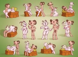 anal casual cunnilingus dark_skin duo faun fellatio female horns humanoid male manual nudist oral pale_skin pubic_hair puppet_jockey pussy shaggy_haired_pinup_artist vaginal vaginal_penetration