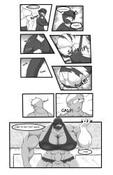 1boy 1girls hyper muscle_growth muscles