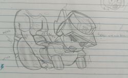 anal_sex brawl_stars cop cum from_behind gay jackys_dick lawrie_(brawl_stars) male male/male male_only oc pencil_(artwork) penis robot robot_boy robot_penis selfship sex sweat tear yaoi