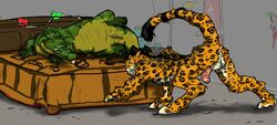 alligator feline female jaguar janks jesie male presenting reptile scalie straight