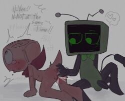 2d cloudyhehe cum cumming dandy's_world fingering fingering_ass fingering_pussy futa_on_female futanari overwhelmed roblox roblox_game shelly_(dandy's_world) tagme tears vaginal_juices vee_(dandy's_world)