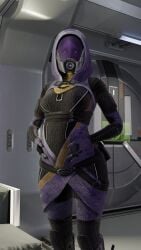 1girls 3d 3d_(artwork) alien alien_girl alien_humanoid alternate_version_available bioware female female_focus female_only mass_effect offmodelstudio science_fiction standing tagme tali'zorah_nar_rayya