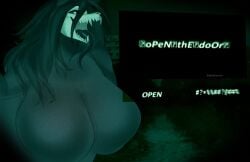 1girls bbibiarts big_breasts huge_breasts looking_at_viewer mal0 malo nude nude_female scp-1471 scp-1471-a scp_foundation