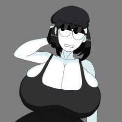 1girls beanie big_breasts black_beanie black_hair blitswave breasts breasts_bigger_than_head cleavage clothed clothed_female clothing curvaceous curvaceous_body curvaceous_female curvaceous_figure curves curvy curvy_body curvy_female curvy_figure female female_focus female_only giant_breasts gigantic_breasts goth goth_girl huge_breasts large_breasts long_hair massive_breasts mommy mommy_milkers plump plump_breasts solo solo_female solo_focus tank_top thick_eyebrows veronica_(saltynoodles) voluptuous voluptuous_body voluptuous_female