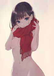 1girls anime breasts female female_only naked naked_female nude nude_female red_scarf scarf scarf_only