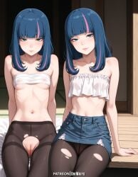 ai_generated anime_girl blush boruto:_naruto_next_generations cute cute_girl eida_(boruto) female hentai multiple_views naruto naruto_(series) nipples pantyhose petite petite_body petite_breasts petite_female pussy shy small_breasts solo_female teen teen_girl teenage_girl uncensored underwear uniwaifu wet_pussy