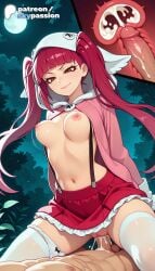 1boy 1girls 2026 ai_assisted ai_generated anime artist_name bleach blunt_bangs breasts bust cock cowgirl_pose cowgirl_position cross_section cum cum_in_pussy dick dokugamine_riruka ejaculation explicit hi_res high_quality high_resolution highres internal_cumshot love_making moonlight navel night night_sky nipples overflow panties patreon patreon_username penetration penis riruka_dokugamine sex sexual_intercourse sky skypassion stable_diffusion straddling straight thighhighs twintails uncensored uncensored_nipples underwear uterus vaginal_penetration watermark woman_on_top