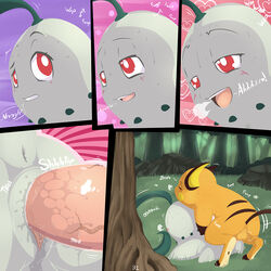 chikorita female forest male penetration penis pokemon pokemon_(species) raichu straight tail tom_smith tree vaginal_penetration wood