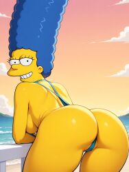 marge simpson from the simpsons by robotkesh