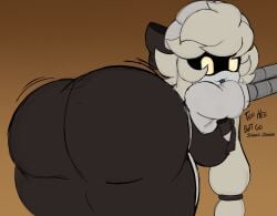 1girls :3 ass ass_focus ass_jiggle big_ass big_breasts black_bow clothed clothed_female cyn_(murder_drones) female female_only glitch_productions jiggling_ass looking_at_viewer maid_uniform murder_drones showing_off_ass solo_female thesushisensei twerk twerking yellow_eyes