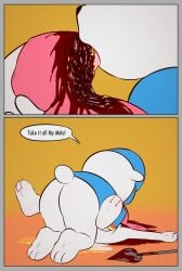 absurd_res bare_ass barefoot bear death dirty_talk duo e254e executioner_guard feet female gore gore_focus hi_res lagomorph leporid male male/female mammal mostly_nude my_melody necrophilia onegai_my_melody rabbit royal_guards sanrio snuff