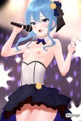 1girls 2d 2d_(artwork) 2d_artwork areola areolae belly belly_button black_skirt blue-haired_female blue_fingernails blue_hair blue_nail_polish blue_nails breasts bzogo cleft_of_venus collarbone crowd digital digital_art digital_drawing digital_drawing_(artwork) digital_media digital_media_(artwork) drawing elbows female female_focus female_only fingernails fingers groin hair_between_eyes hair_ornament hair_ornaments half_naked half_nude high_resolution highres hoshimachi_suisei idol lean_figure long_hair looking_at_viewer microphone midriff nail_polish nails naked naked_female naked_woman narrow_waist navel nipples nude nude_female nudity open_mouth parted_lips peace_sign petite petite_body petite_breasts petite_female petite_girl petite_tits pink_areola pink_areolae pink_nipples purple-eyed_female purple_eyes pussy pussy_lips semi_nude shoulders sign skirt slender_body slender_waist slim_female slim_waist small_breast small_breasts solo standing thighs tiny_breasts tongue uncensored uncensored_breasts uncensored_nipples uncensored_pussy uncensored_vagina upper_body v v_sign virtual_youtuber vtuber vtuberfanart vulva vulva_line