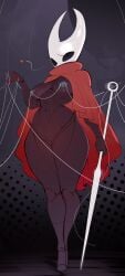 breasts deitysexual hollow_knight hollow_knight:_silksong hornet_(hollow_knight) horns pussy spider_web string tagme