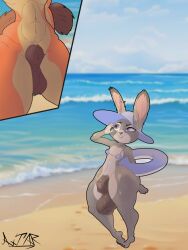 abs anal anthro anus areolae ass balls big_ass big_breasts big_penis breasts clothing duo equine erection female fur furry futanari huge_ass huge_cock humanoid intersex judy_hopps light-skinned_female light_skin looking_at_viewer nick_wilde penis zootopia