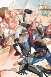 cunnilingus cuntboy gay honkai:_star_rail implied_cunnilingus mydei_(honkai:_star_rail) phainon_(honkai:_star_rail) yaoi