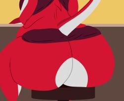 after_vore akai_(flightlesslizard) ambiguous_species animated anthro aquatic ass big_breasts big_butt body_outline breasts butt_jiggle butt_slap clothing dorsal_fin female female_pred fin fish flightlesslizard hi_res huge_butt jiggling multicolored_body overweight sadism sentient_fat shark sitting_on_stool slap tight_clothing vore