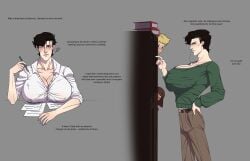 1boy artist_request breasts busty busty_boy male male_breasts male_only male_with_breasts