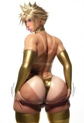 1male ai_generated ass_bigger_than_head ass_bigger_than_torso ass_grab ass_jiggle backsack blonde_hair blue_eyes cellulite choker choker_writing cloud_strife curvy elbow_gloves faggot femboy feminine_male final_fantasy from_behind gay gay_male gigantic_ass glistening_body glistening_butt glistening_skin gold_bikini gold_bikini_bottom gold_choker hand_on_ass holding_ass huge_ass legs_apart lifting_ass looking_at_viewer looking_back malesub motion_lines oiled oiled_ass oiled_skin pink_lipstick pink_nails presenting presenting_ass presenting_hindquarters shadow shiny_skin sissy solo tan_lines tanlines text_on_choker text_on_collar thick_lips thick_thighs thighhighs tocho topless waist_chain