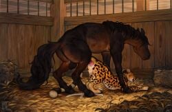 2026 absurd_res anal anal_sex anchee ass balls bodily_fluids cheetah claws collar cum cum_in_ass cum_inside digital_drawing_(artwork) digital_media_(artwork) duo equid equine erection feet felid feline feral feral_on_feral feral_penetrated feral_penetrating feral_penetrating_feral fur genital_fluids genitals hi_res hooves horse inside male male/male male_penetrated male_penetrating male_penetrating_male mammal penetration penile penile_penetration penis penis_in_ass rear_view sex standing tail toes