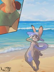 abs anal anthro anus areolae ass balls big_ass big_breasts big_penis breasts clothing duo equine erection female fur furry futanari huge_ass huge_cock humanoid intersex judy_hopps light-skinned_female light_skin looking_at_viewer nick_wilde penis zootopia