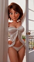 1girls ai_generated animated aunt aunt_cass big_breasts big_hero_6 jiggling marvel mature_female panties ready_to_fuck