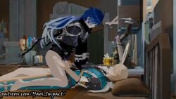 animated flins_(genshin_impact) genshin_impact tagme varka_(genshin_impact) video yaoi