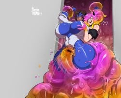 2girls absurd_res absurd_resolution absurdres alternate_version_available ambiguous_consent ass bare_shoulders before_sex big_breasts blue_eyes blue_gloves blush bodysuit bound bound_arms bound_together bound_wrists breast_fondling breast_grab breasts breasts_bigger_than_head brown-haired_female brown_hair busty ceo_panda_boy chocolate_and_vanilla clenched_teeth curvaceous curvy curvy_female curvy_figure dark-skinned_female dark_skin domino_mask duo duo_female duo_focus eye_mask female female_focus female_only fondling fondling_breast from_behind from_behind_position gloves groping groping_breasts groping_from_behind heart hearts_around_body hearts_around_head hi_res high_resolution highres horns huge_breasts imminent_orgasm inky_(oc) interracial large_breasts light-skinned_female light_skin looking_at_another mask masked_female medium_hair milf oc open_mouth orange_eyes original original_character original_characters penetrated_while_restrained penetration pink_eyes restrained restrained_arms seaworthy short-haired_female short_hair simple_background slime slime_(substance) slime_girl slime_penetration slime_tentacle smile smiling smiling_at_another smiling_at_partner superhero superhero_costume superheroine sweat sweating sweaty sweaty_body tagme thick_thighs torn_bodysuit torn_clothes two-tone_bodysuit vaginal_penetration vaginal_sex voluptuous voluptuous_female yuri