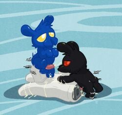 anal anal_fingering anal_sex argon_vile arthropod balls bodily_fluids clothing cum cum_on_hand cumshot disembodied_hand duo ejaculation fingering genital_fluids genitals gloves hands-free handwear hi_res insects large_insertion male male/male monster_mind orgasm peg_bug penetration penis sex technophilia usb_port