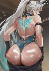 ai_generated anime_coloring curvy curvy_body curvy_female curvy_figure depth_of_field honkai:_star_rail honkai_(series) honkai_impact_3rd large_breasts mature_female moist shiny shiny_skin stickyai sweaty sweaty_body thick wet wet_body wet_skin