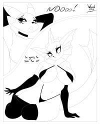 anthro armpit armwear bandai_namco bra breasts canid canine clothing digimon digimon_(species) female fox hi_res legwear makeup mammal panties renamon solo stockings tail underwear wide_hips wizard1997