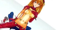 3d animated asuka_langley_sohryu blue_eyes bouncing_breasts breasts censored clothed_sex clothing cowgirl_position female girl_on_top grinding hair_ornament human lowres male medium_breasts navel neon_genesis_evangelion orange_hair penis plugsuit pussy rebuild_of_evangelion riding sex shinji_ikari straddle straight test_plugsuit