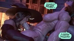 1futa 1futa1girl 3d 3d_(artwork) 3d_background 3d_model 3d_render big_breasts blowjob british british_female british_futa cassandra_nock closed_eyes english english_text female fire_light fireplace hogwarts hogwarts_legacy hogwarts_professor holding_legs mirabel_garlick muscular muscular_female muscular_futa nipples orange_hair orgasm orgasm_face penis penis_in_mouth red_hair sex squarepeg3d sucking sucking_penis witch_(harry_potter) witch_hat