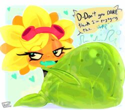 camigz female plant pvz_heroes sunflower_(pvz) vore