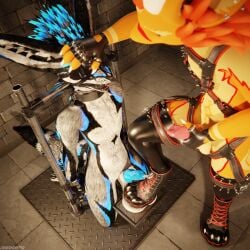 1:1 3d_(artwork) 4k absurd_res animal_genitalia animal_penis anthro anthro_on_anthro arms_tied ball_crush ball_squeeze balls basement biped black_body black_boots black_clothing black_footwear black_fur black_shoes blender_(artwork) blender_cycles_(artwork) blue_body blue_fur blue_penis bodily_fluids bondage boot_on_balls boots bound canid canine canine_genitalia canine_penis canis claws clothed clothing cock_and_ball_torture converse_shoes crush cuff_(restraint) cum cum_dripping_from_penis cum_on_penis depth_of_field digital_media_(artwork) dominant dragonplayer dragonplayer_(character) duo erection feet flat_balls foot_crush foot_fetish foot_on_balls foot_play footwear fox fur genital_fluids genital_torture genitals grey_body grey_fur hair hi_res hindpaw hybrid inside jex kneeling knot leather leather_boots leather_clothing leather_footwear legs_tied legwear male male/male mammal metal_cuffs moan multicolored_body nardoragon nude object_in_urethra on_ground open_mouth orange_body orange_fur orgasm pain paws penetration penis piercing redvalkyrie reflection restraints rexouium sex shoes shoes_on slim slim_anthro slim_male slim_sub smile sounding_rod standing standing_on_balls submissive submissive_male tail torture trampling urethral urethral_penetration white_body white_fur