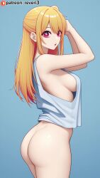 1female 1girl 1girls 1woman ai ai_art ai_generated armpit armpit_crease armpit_fetish armpits armpits_fetish artificial_intelligence ass back bangs big_ass big_booty black_eyes blonde_hair boobs booty braless breasts female hips hoshino_ruby long_hair long_sidelocks looking_at_viewer medium_breasts no_bra oshi_no_ko patreon red_eyes reveri3 sideboob sidelocks solo solo_female solo_girl solo_woman standing stomach tank_top thighs tits titties waist white_eyes yellow_hair