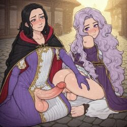 ai_generated deirdre_(fire_emblem) female femdom fire_emblem fire_emblem:_genealogy_of_the_holy_war futanari hilda_(fire_emblem) milf stylized
