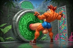 ai_generated aztec big_muscles crash_(series) crash_bandicoot fucking_machine furry furry_male gay gay_anal gay_domination gay_male gay_sex gaymuscleai huge_muscles hyper_muscles jungle muscles muscular muscular_anthro muscular_male ruins