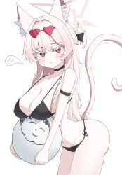 akira_(blue_archive) blue_archive cat_ears catgirl cute deriolet pink_hair