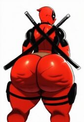 big_ass big_ass_(male) big_butt cellulite deadpool deadpool_(series) huge_ass huge_butt marvel panty_lines thick_thighs wide_hips