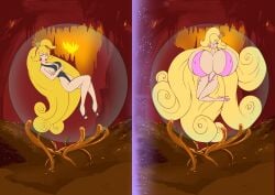 1girls 2026 before_and_after big_lips bimbo bimbo_body bimbo_lips bimbofication bimbofied black_heels blonde_hair blue_eyes bradtanker3 cleavage clothed clothed_female clothing crown dragon's_lair earrings eyeshadow female female_only full_lips gigantic_breasts hair_over_eye hair_over_one_eye heels light-skinned_female light_skin light_skinned_female lipstick long_hair long_nails medium_breasts nail_polish nipple_bulgepink pearl_earrings pink_eyeshadow pink_heels pink_lips pink_lipstick pink_nail_polish pink_nails plump_lips princess_daphne red_lips red_lipstick sideboob slim_waist solo solo_female