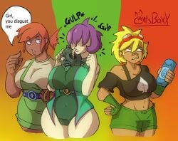 1girls anthro anthrofied ass big_breasts breasts catoboxx chomper_(pvz) chompzilla_(pvz) cleavage female flora_fauna human plant plant_humanoid plantie plants_vs._zombies plants_vs_zombies popcap_games solar_flare_(pvz) sunflower_(pvz) wall-knight_(pvz) wall-nut_(pvz) zombie_(pvz)