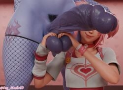 3d covering_eyes esme_(fortnite) fortnite futanari heart_hands low_hanging_balls overwatch penis_focus penis_on_face pubes pubic_hair saggy_balls smile sug_madic3d valentine's_day veiny_penis widowmaker