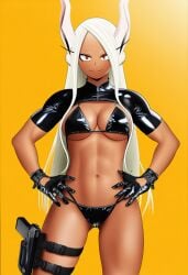 ai_generated bikini bunny_ears bunny_girl female female_only fit_female latex_bikini latex_clothing mirko my_hero_academia prussia123 rumi_usagiyama sexy sexy_body tactical_gear