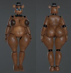 3d 3d_(artwork) animatronic anthro bear big_ass big_breasts faizah_fuckbear_(octal) female female_only five_nights_at_freddy's freddy_(fnaf) freddy_fazbear hi_res machine octal_(modeler) scottgames solo tagme