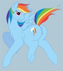 anus ass big_ass calolily cutie_mark equine female friendship_is_magic hair horse my_little_pony pegasus pony pussy rainbow_dash_(mlp) rainbow_hair straight_hair tail wings