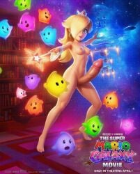 ai_edit ai_generated blonde_hair futa_only futanari light_skinned_female magic_wand nude_edit princess_rosalina super_mario_bros. super_mario_galaxy