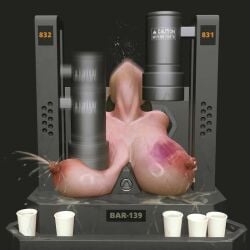 abuse big_breasts bondage breast_torture bruise hammer ikelag machine milk ryona torture