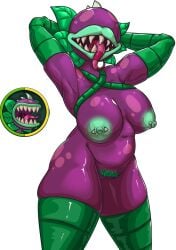 1girls anthro anthrofied ass breasts chomper chompzilla_(pvz) chubby female flora_fauna mythios plant plant_humanoid plantie plants_vs._zombies plants_vs_zombies plants_vs_zombies:_heroes popcap_games