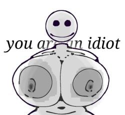 anonymous_female big_areolae big_breasts big_nipples busty computer_virus huge_breasts infortuniedskies trojan_virus virus you_are_an_idiot!